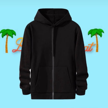 Black zipper hoodie