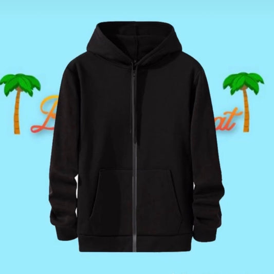 Black zipper hoodie
