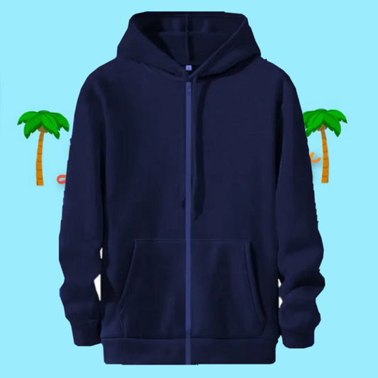 Navy blue zip up hoodie