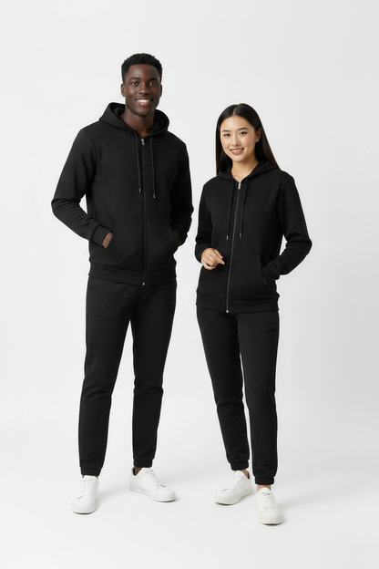 Black zipper hoodie