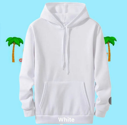 White pullover hoodie