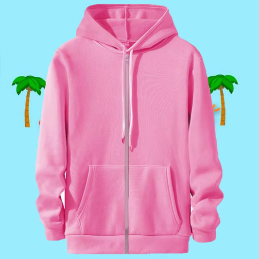 Pink zip up hoodie