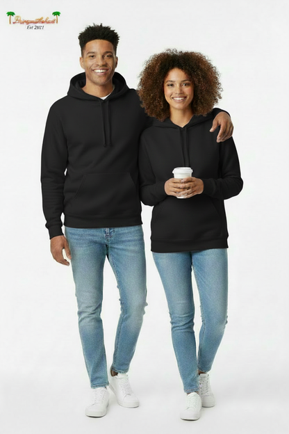 Black pullover hoodie