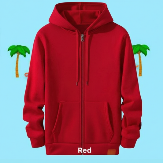 Red zipper hoodie