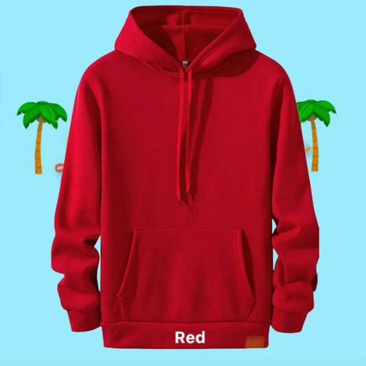 Red pullover hoodie