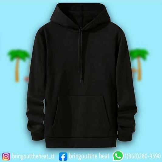 Black pullover hoodie