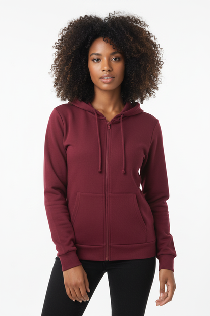 Brown-skinned curly hair - front facing white background