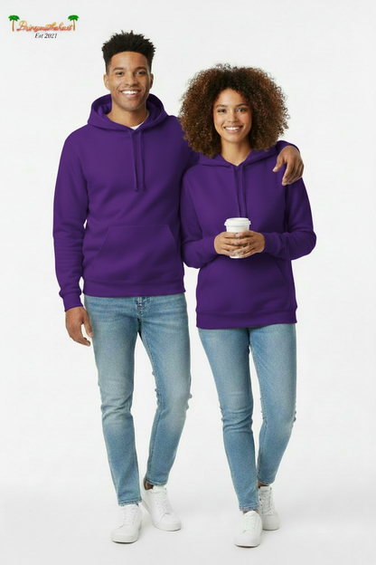Models in Purple Hoodies